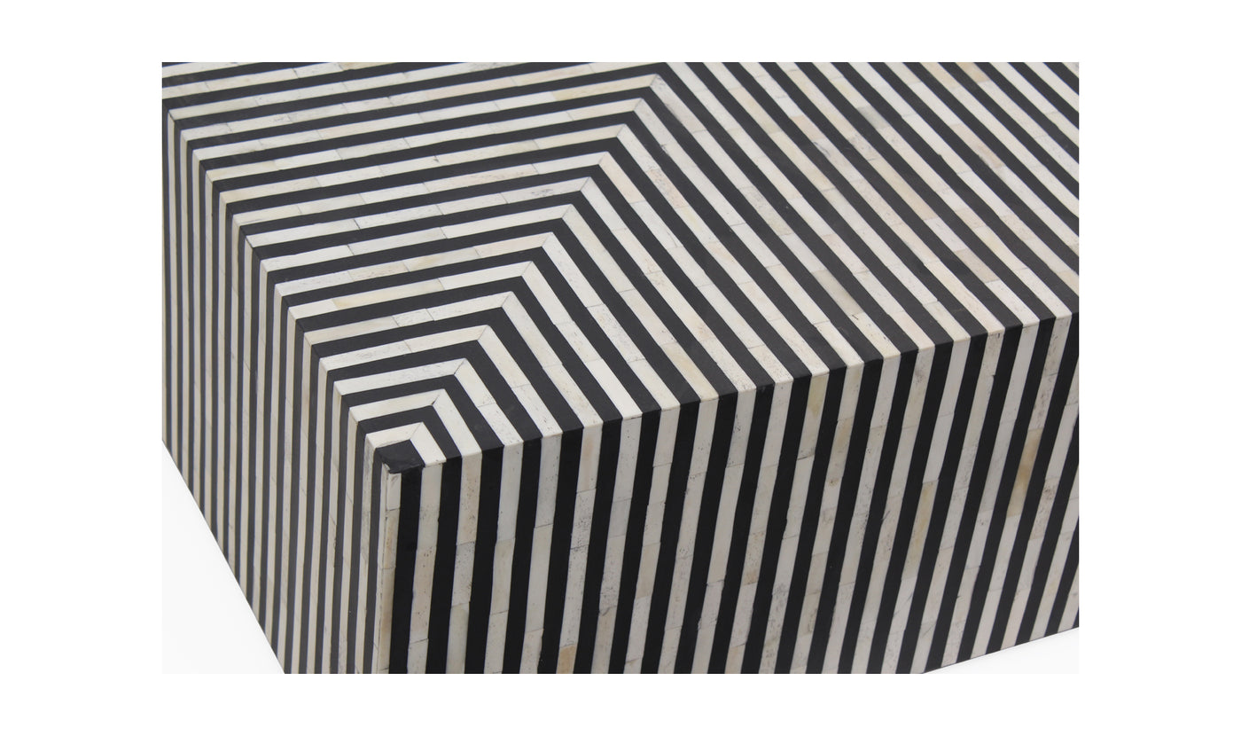 Terning Black and White Coffee Table