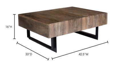 Tiburon Wood Storage Coffee Table