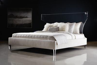Acrylic Upholstered Bed King